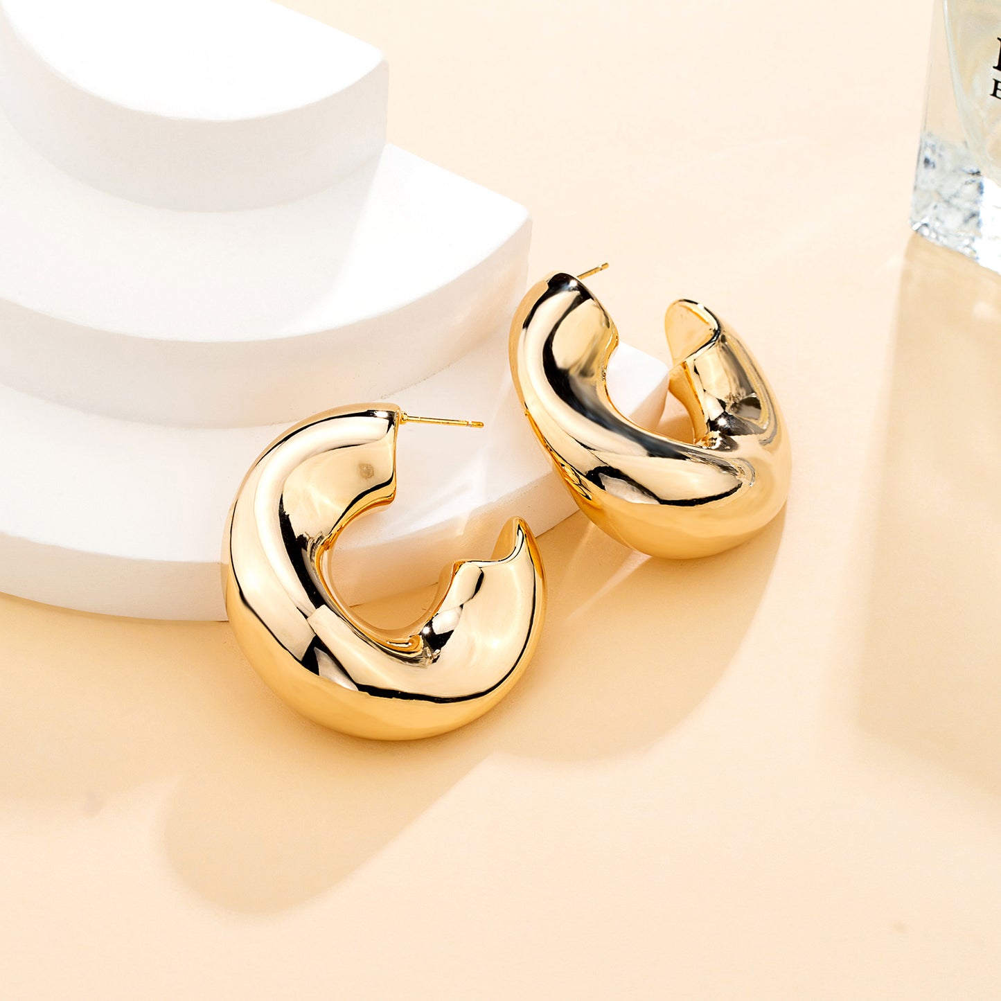 Boucles d’oreilles dorées