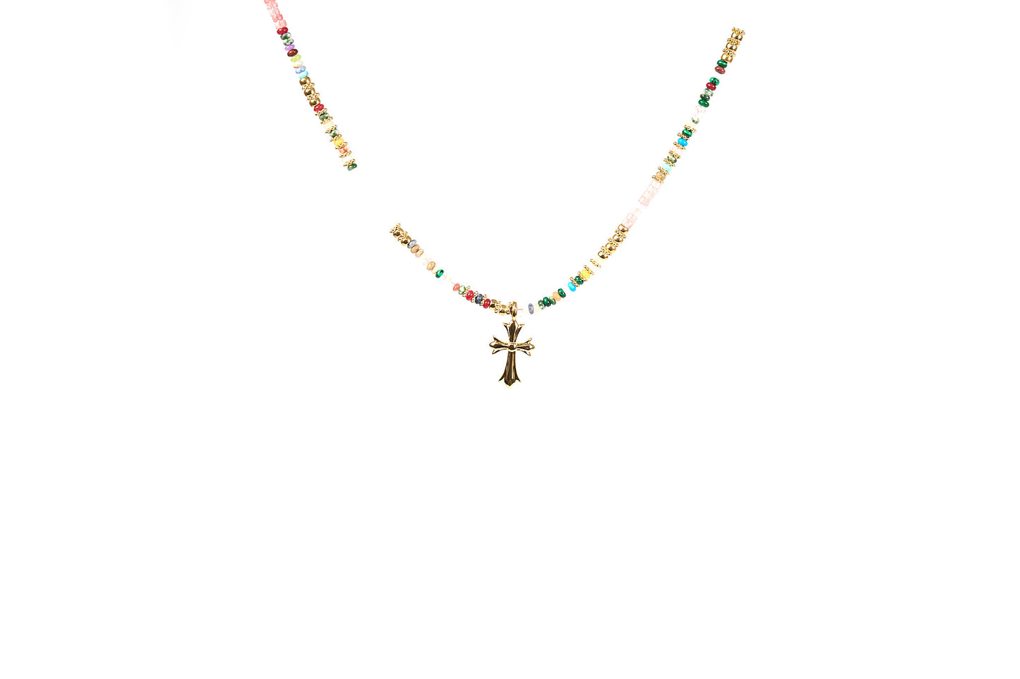 Collier avec pierres et pendentif - Influence Chaussure, Mules et Sandales, livraison Réunion 974 Influence