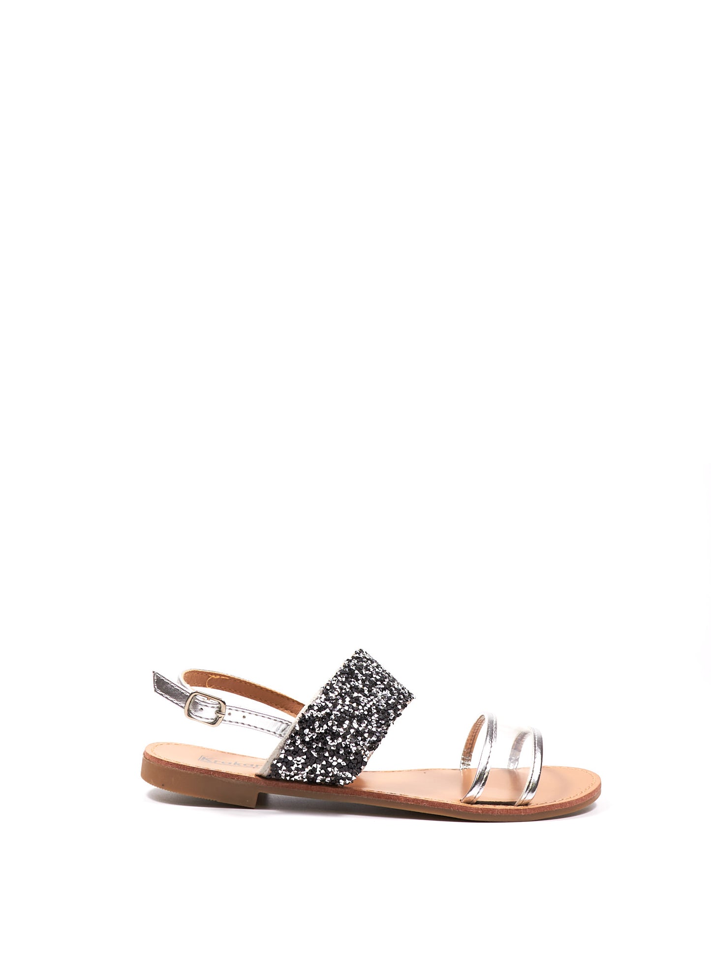Sandale Plat Lucia - Influence Chaussure, Mules et Sandales, livraison Réunion 974 Argenté / 36 Influence