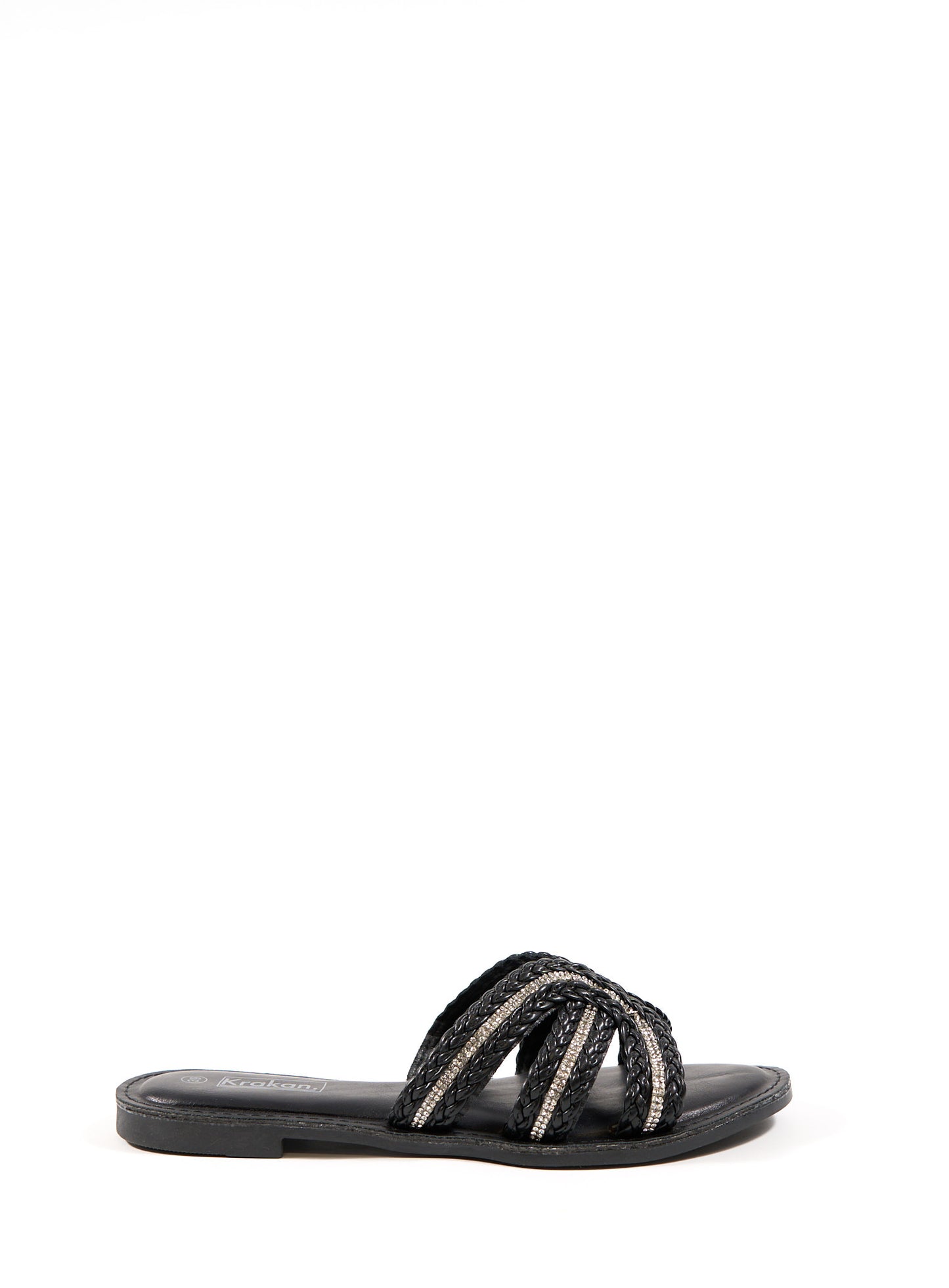 Mule Plate Malika - Influence Chaussure, Mules et Sandales, livraison Réunion 974 Noir / 36 Influence
