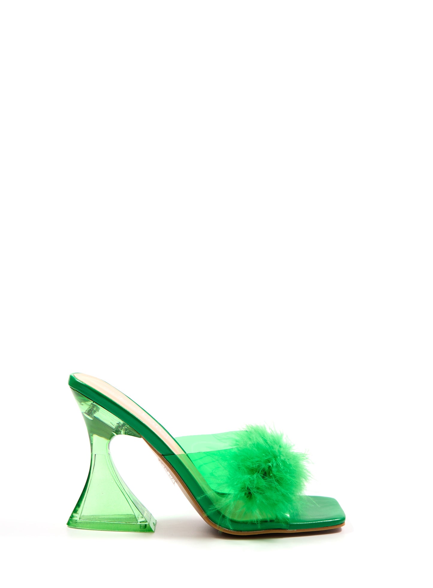 Mule Talon Layla - Influence Chaussure, Mules et Sandales, livraison Réunion 974 Vert / 36 Influence