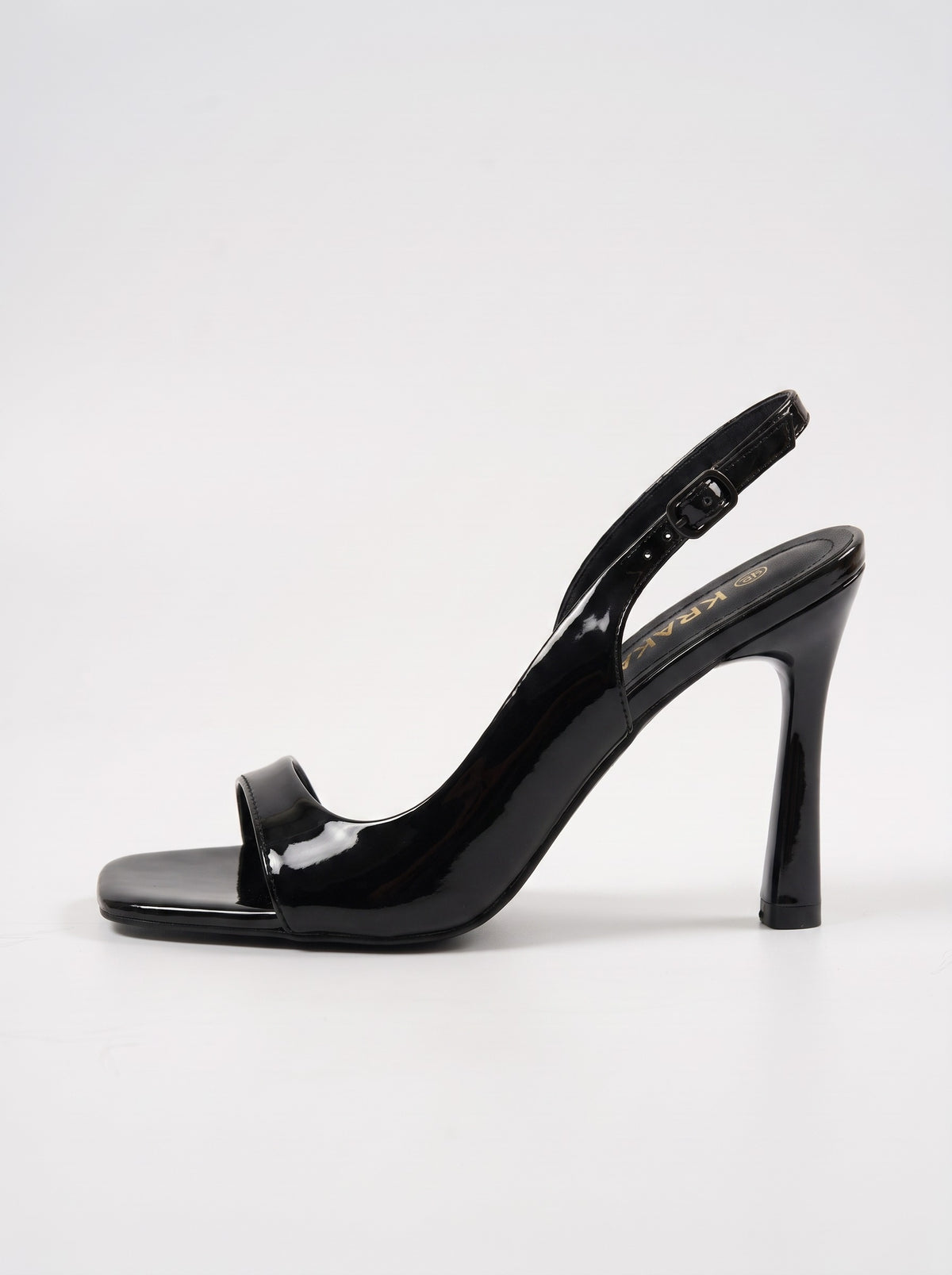 Sandale Talon Aimeria coloris Noir vue de profil
