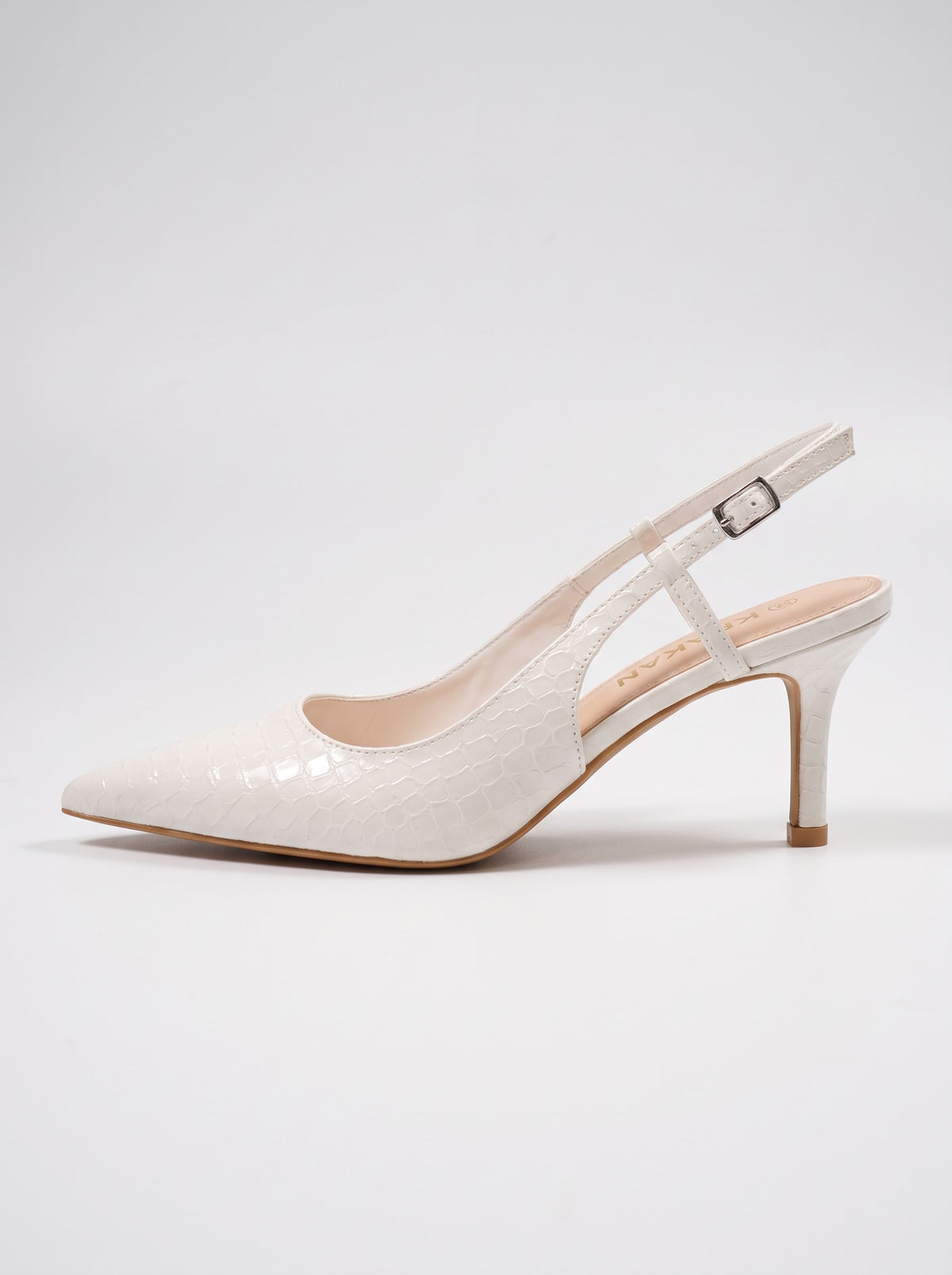 Escarpin Appoline coloris Blanc vue de profil