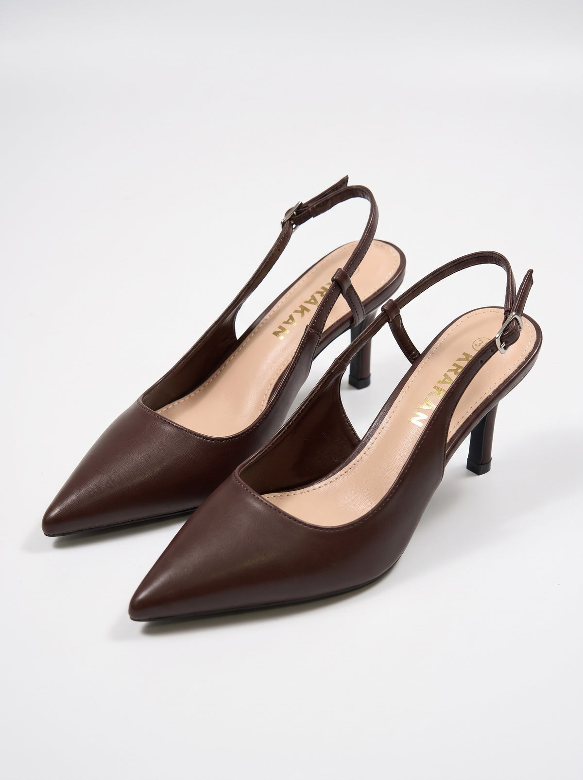 Escarpin Divya-2 coloris Choco vue trois-quarts