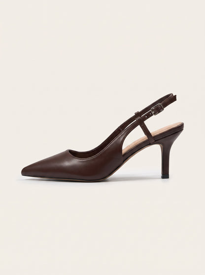 Escarpin Divya-2 coloris Choco vue de profil