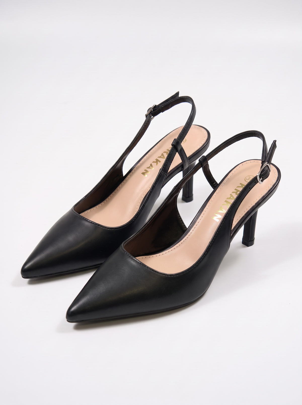 Escarpin Divya-2 coloris Noir vue trois-quarts