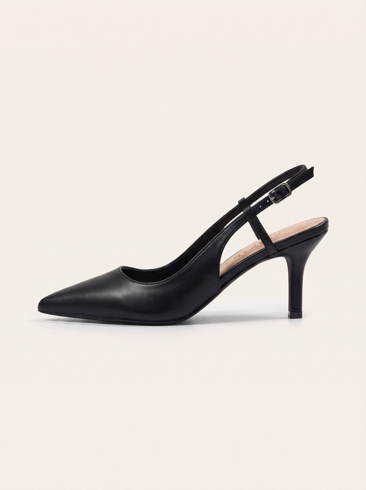 Escarpin Divya-2 coloris Noir vue de profil