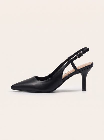 Escarpin Divya-2 coloris Noir vue de profil
