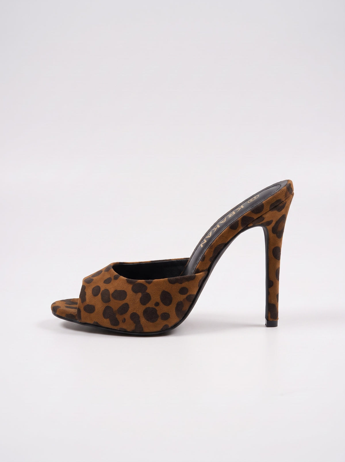 Mule Talon Everly-2 coloris Leopard vue de profil