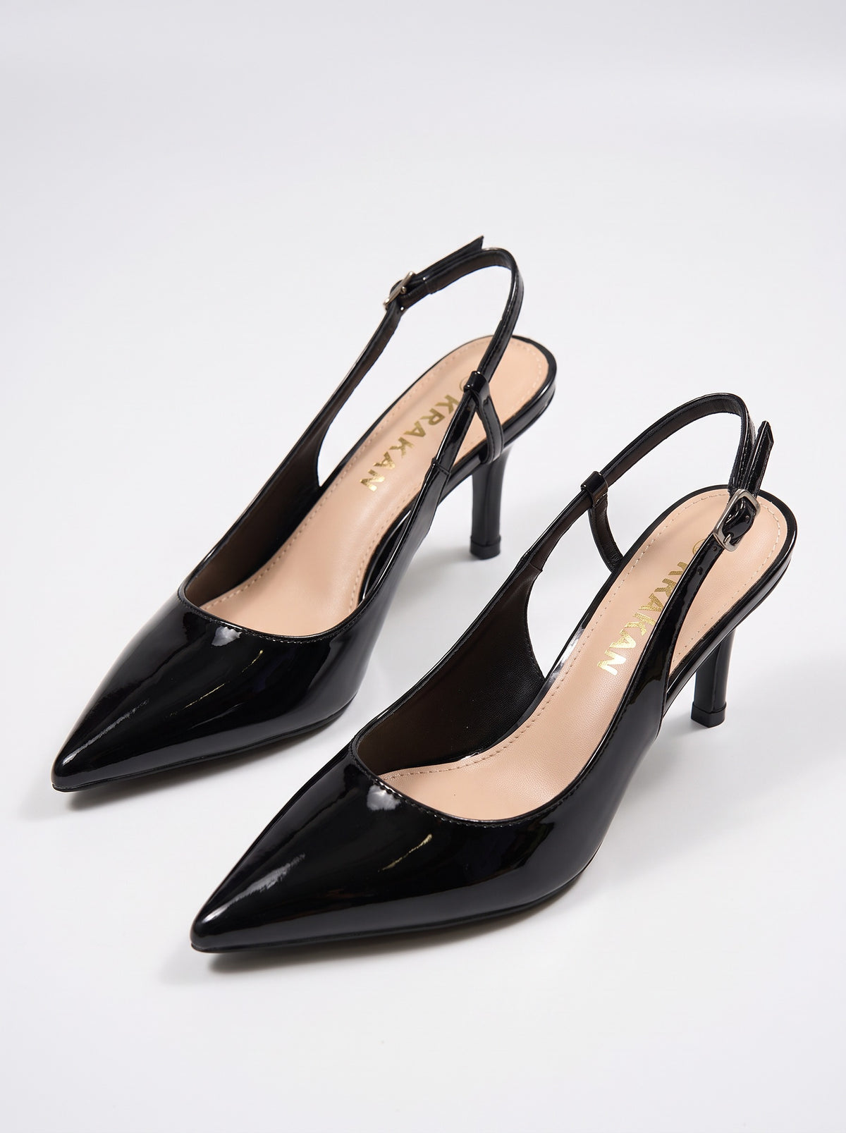 Escarpin Indira-2 coloris Noir vue trois-quarts