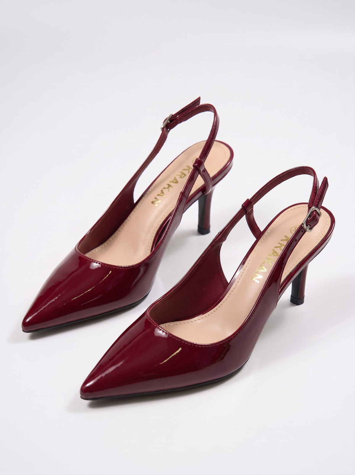 Escarpin Indira-2 coloris Rouge vue trois-quarts