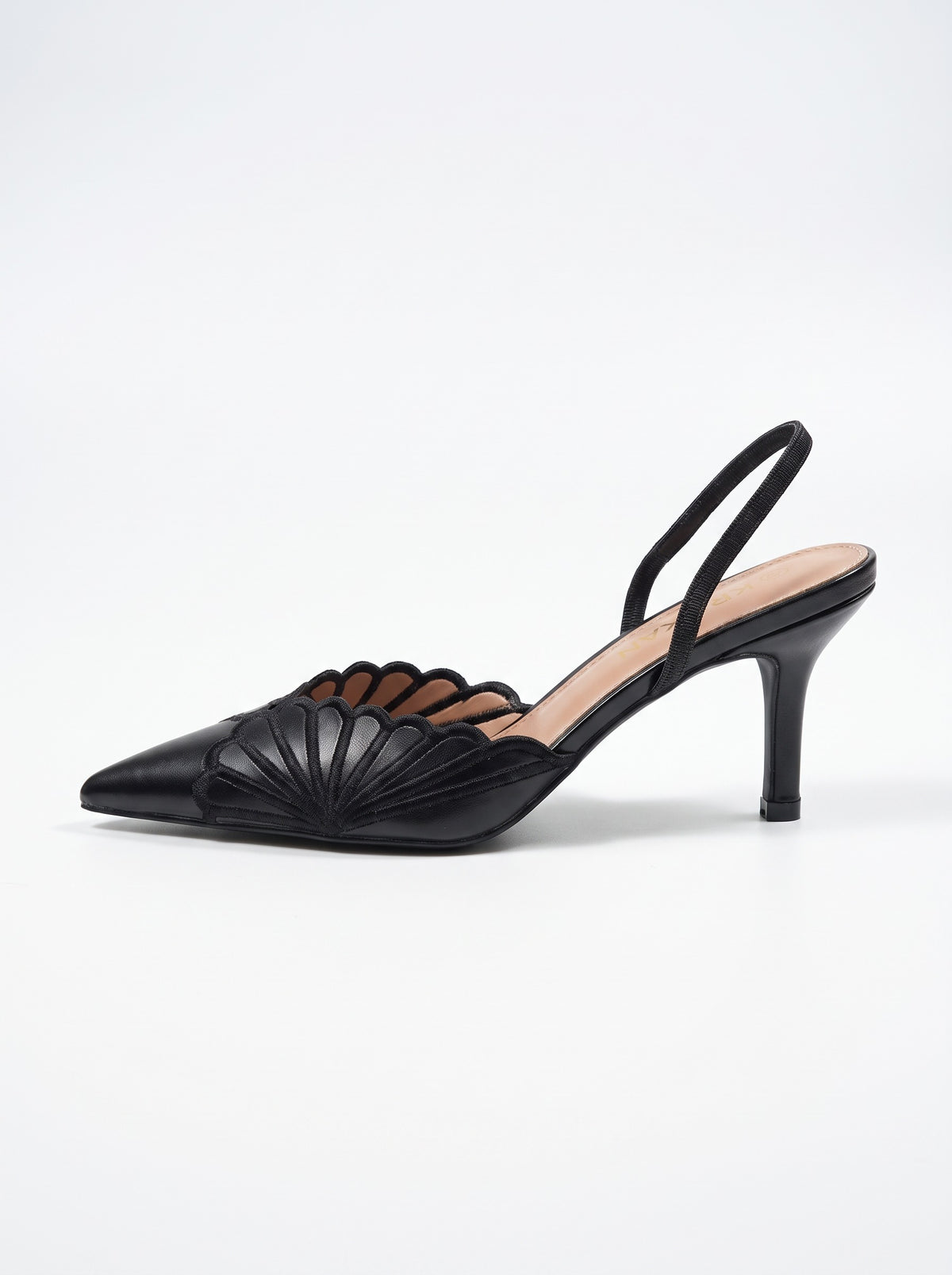 Mule Talon Margaux coloris Noir vue de profil