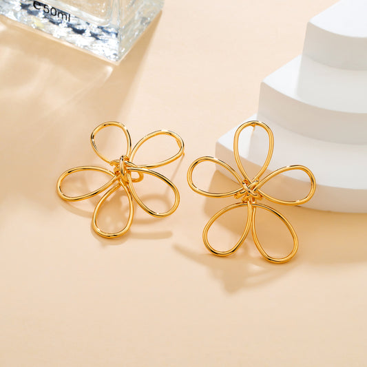 Boucles d’oreilles fleur ajourée