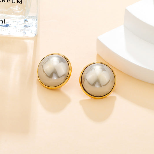 Boucles d’oreilles texturées dorées