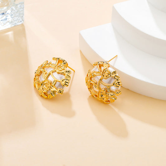 Boucles d’oreilles dorées