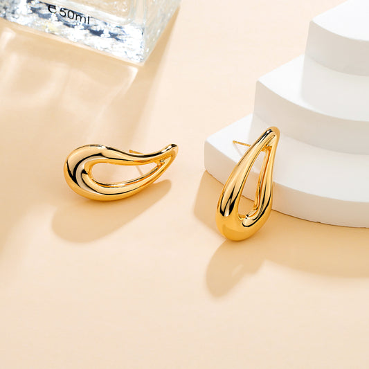 Boucles d'oreilles entrouvert dorées