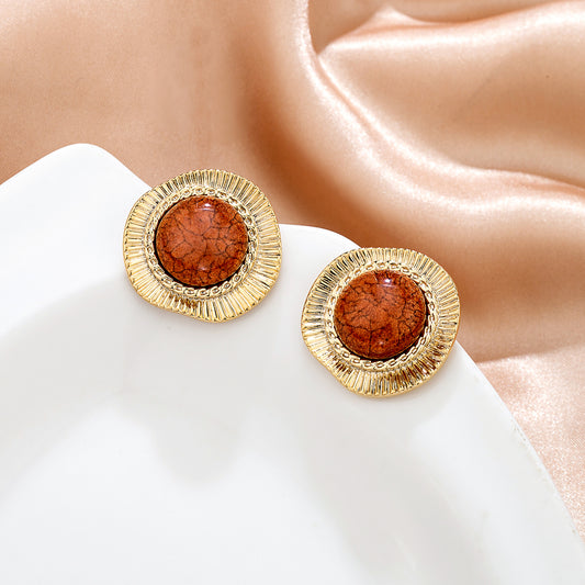 Boucles d’oreilles corail rouge