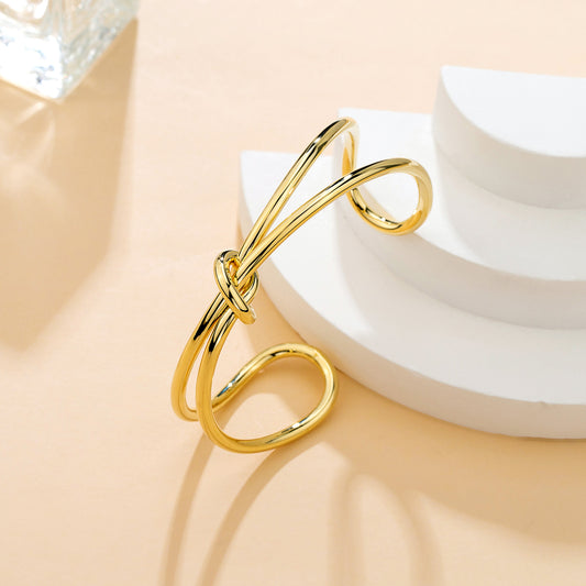 Bracelet nœud minimal – doré