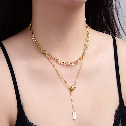 Collier Superposé Doré