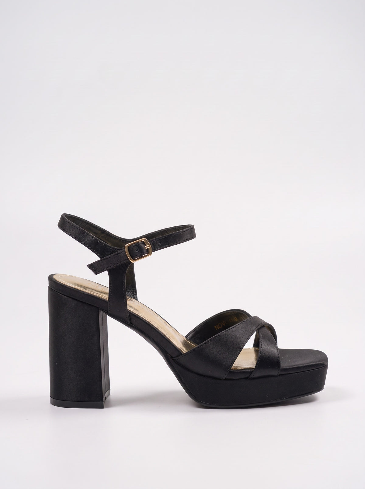 Sandale Talon Novella coloris Noir vue de profil
