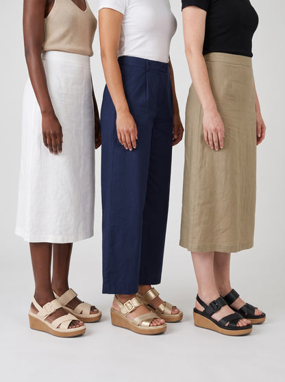Sandale Compensé Confort Nyx portée, tous les coloris