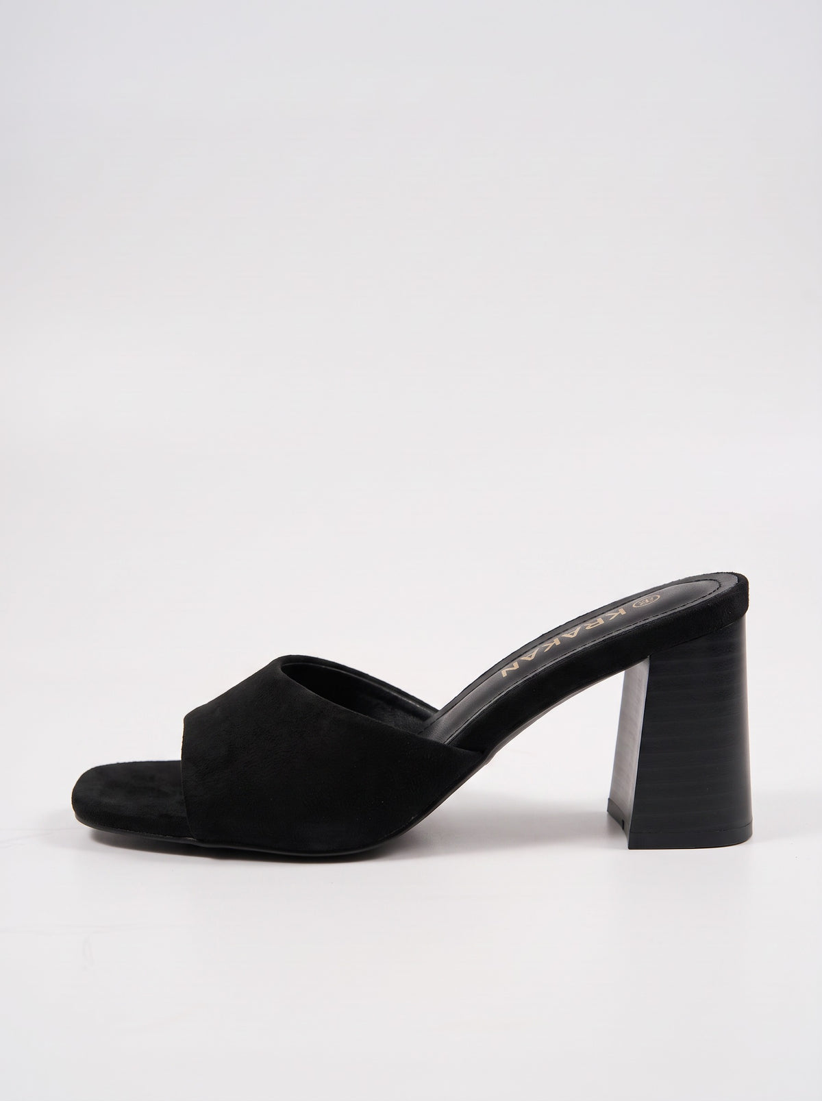 Mule Talon Soledad coloris Noir vue de profil
