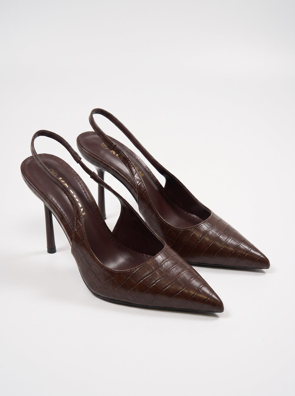 Escarpin Velmira coloris Choco vue trois-quarts
