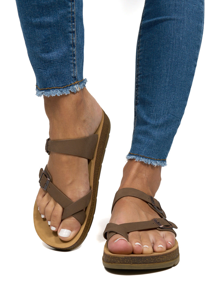 Mule confort Ziva khaki — mule femme hiver austral Influence Réunion