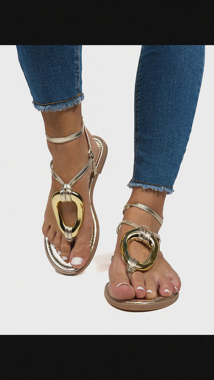 Sandale plate Tissia