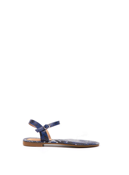 Sandale plate Krystal - Influence Chaussure, Mules et Sandales, livraison Réunion 974 Bleu / 36 Influence