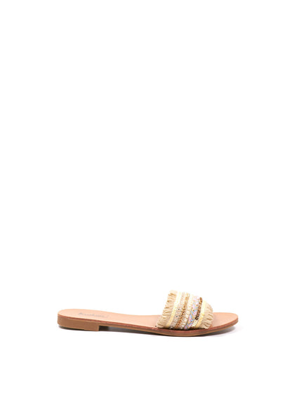Mule Plate Fanny ( nouvelle version ) - Influence Chaussure, Mules et Sandales, livraison Réunion 974 Beige / 36 Influence