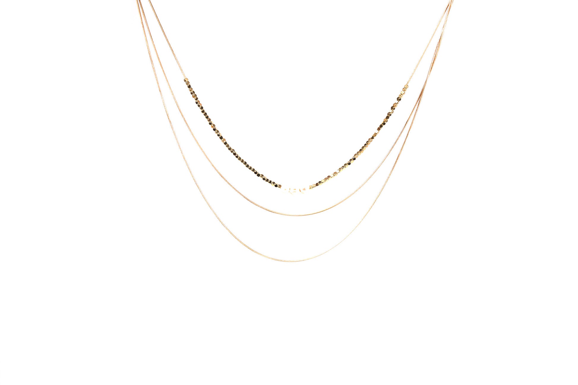 Chaînes en or rose avec des détails dorés et des perles - Influence Chaussure, Mules et Sandales, livraison Réunion 974 Influence