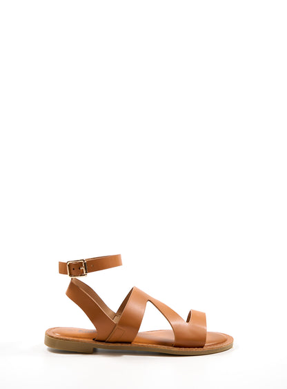 Sandale plate Niki - Influence Chaussure, Mules et Sandales, livraison Réunion 974 Camel / 36 Influence