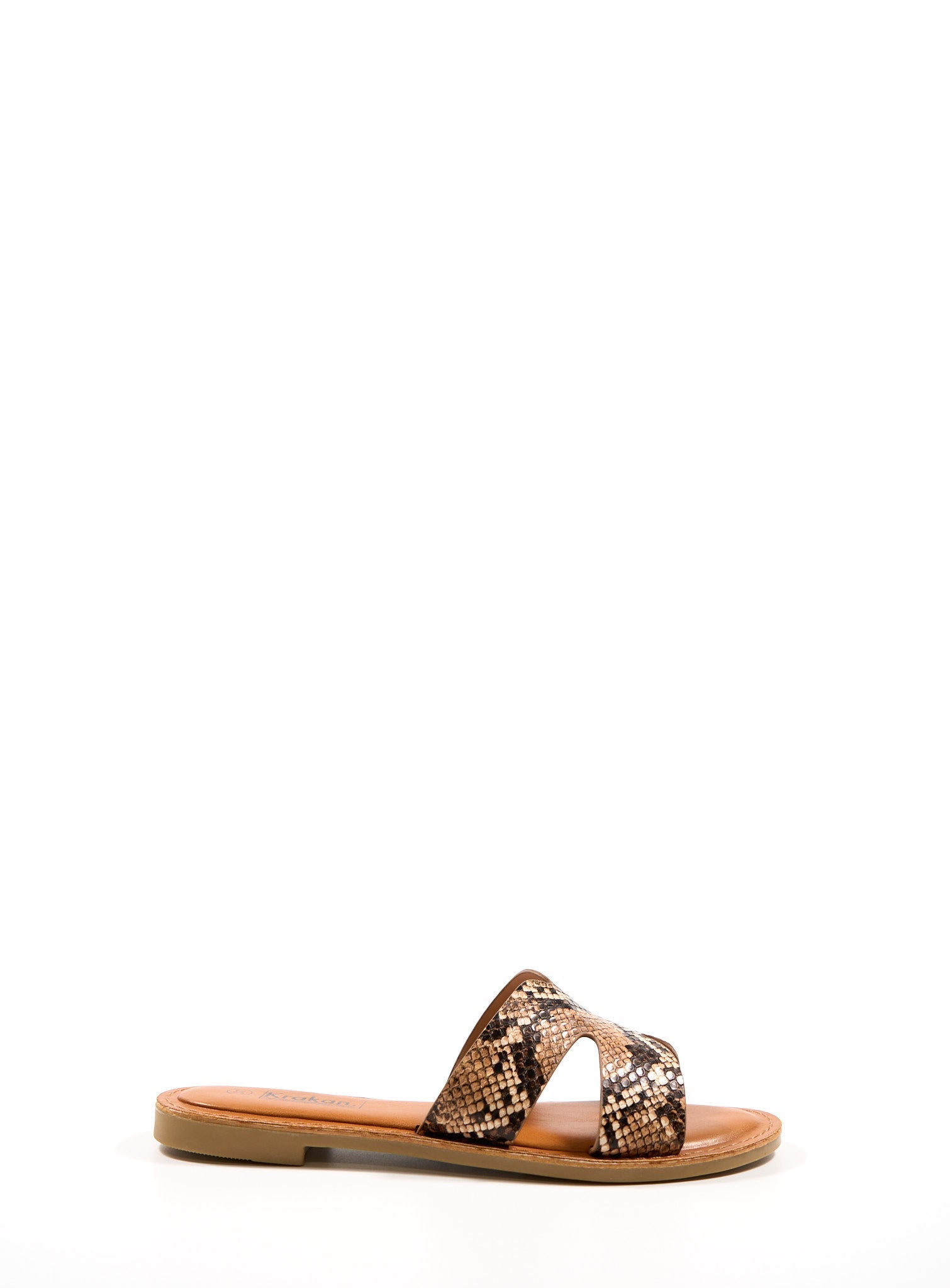 Mule plate Célia ( nouvelle version ) - Influence Chaussure, Mules et Sandales, livraison Réunion 974 Camel Motif / 36 Influence