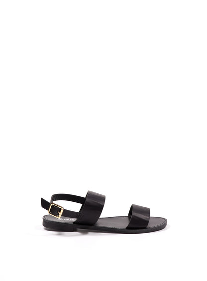 Sandale plate Zara - Influence Chaussure, Mules et Sandales, livraison Réunion 974 Noir / 36 Influence