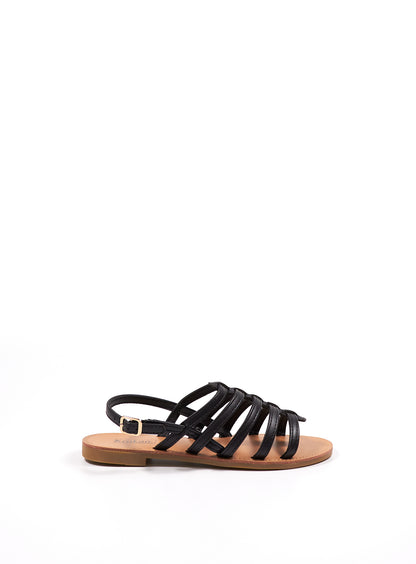 Sandale plate Asya - Influence Chaussure, Mules et Sandales, livraison Réunion 974 Noir / 36 Influence