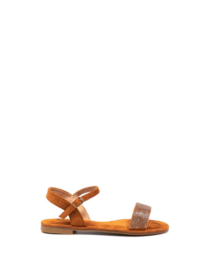 Sandale Plate Ophelia - Influence Chaussure, Mules et Sandales, livraison Réunion 974 Camel / 36 Influence