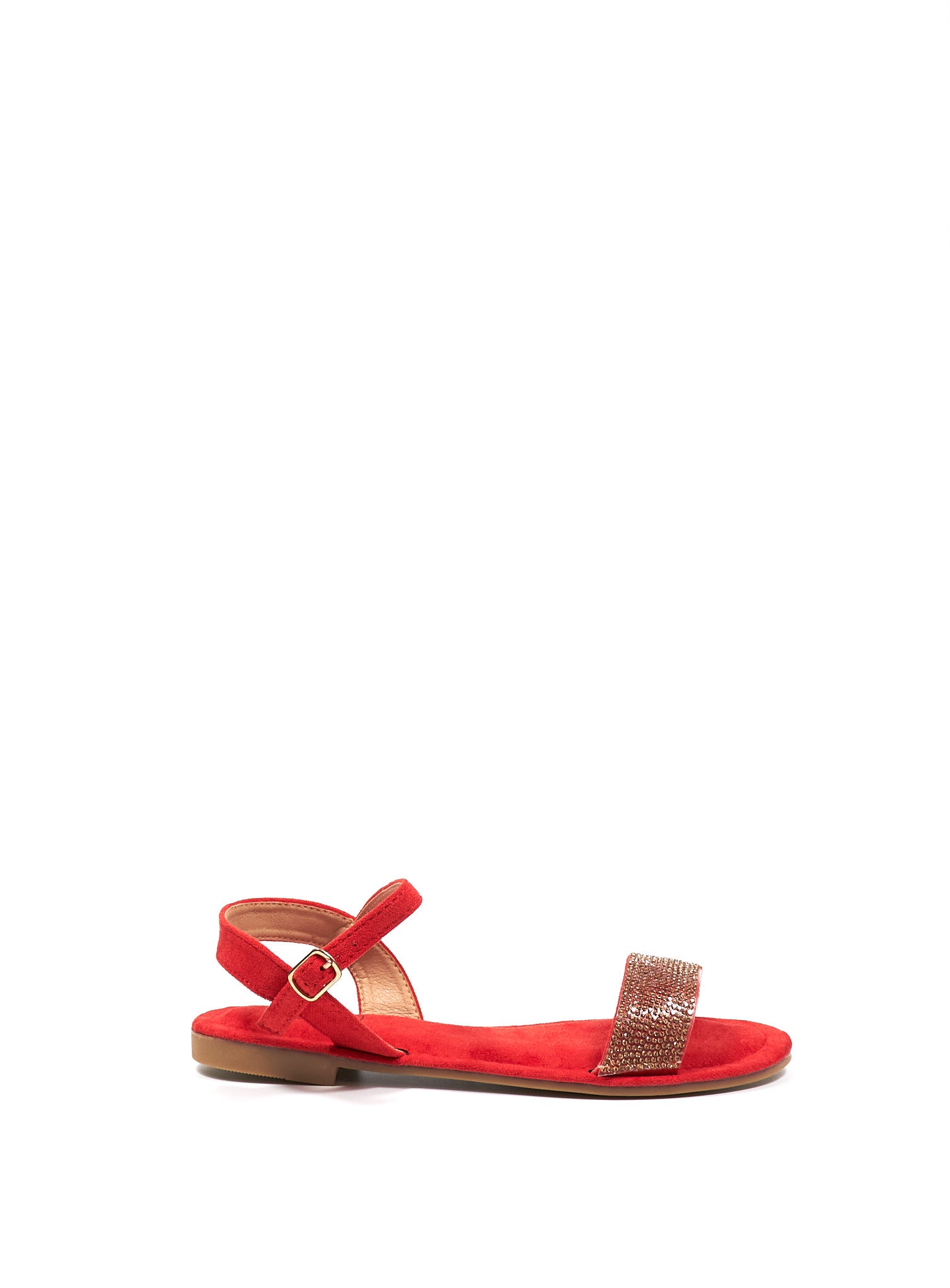 Sandale Plate Ophelia - Influence Chaussure, Mules et Sandales, livraison Réunion 974 Rouge / 36 Influence