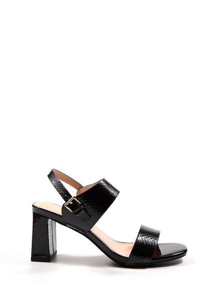 Sandale Talon brillant - Influence Chaussure, Mules et Sandales, livraison Réunion 974 Noir / 36 Influence