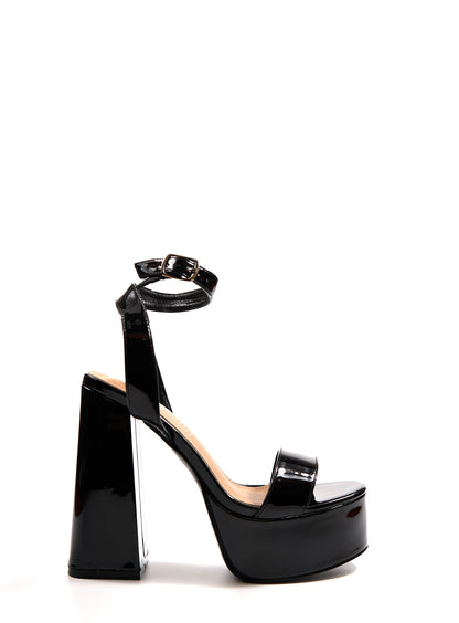 Plateforme Talon Maria - Influence Chaussure, Mules et Sandales, livraison Réunion 974 Noir / 36 Influence